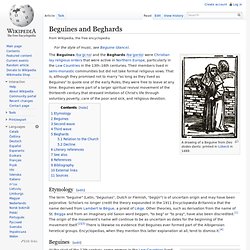 Beguines and Beghards