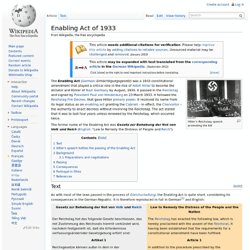 Enabling Act of 1933, wikipedia