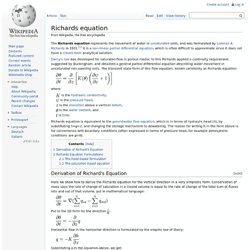 Richards equation