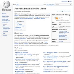 National Opinion Research Center
