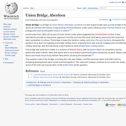 Union Bridge, Aberdeen