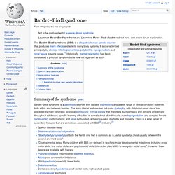 Bardet–Biedl syndrome