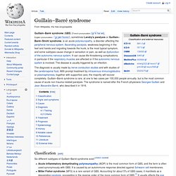 Guillain–Barré syndrome