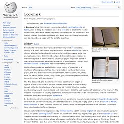 Bookmark - Marcadores