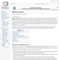 Digital Curation?