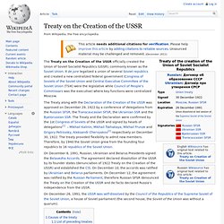 Treaty on the Creation of the USSR