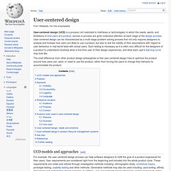 User-centered design