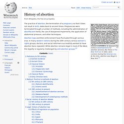 History of abortion