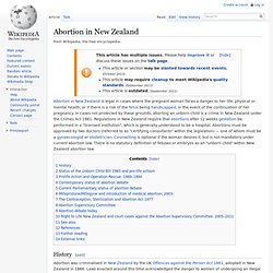 Abortion in New Zealand