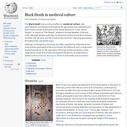 Black Death in medieval culture