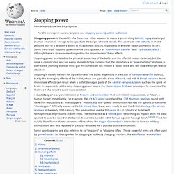Stopping Power - Wiki