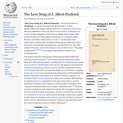The Love Song of J. Alfred Prufrock - Wikipedia