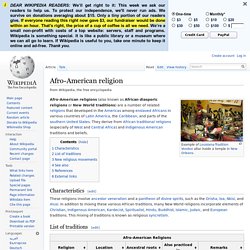Afro-American religion