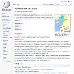 Bohemond IV of Antioch