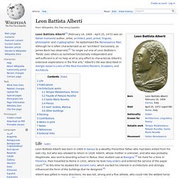 Leon Battista Alberti - Wikipedia, the free encyclopedia