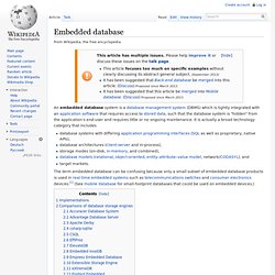 Base de données intégrée - Wikipedia, l'encyclopédie libre