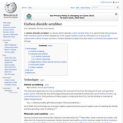 Carbon dioxide scrubber