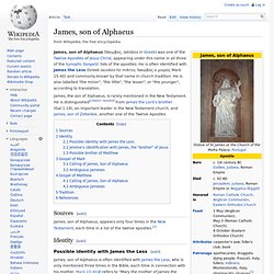 James, son of Alphaeus