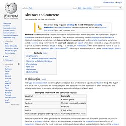 Abstract and concrete - Wikipedia, the free encyclopedia
