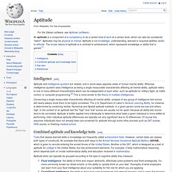 Aptitude