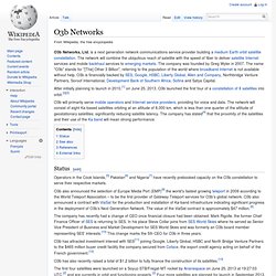 O3b Networks, Ltd.