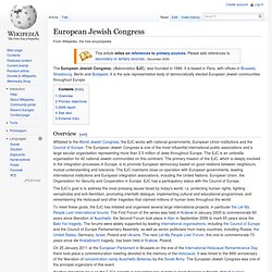 1986-European Jewish Congress