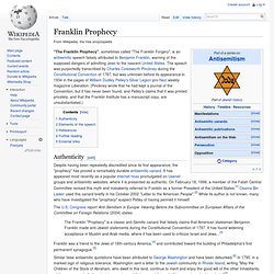 The Franklin Prophecy