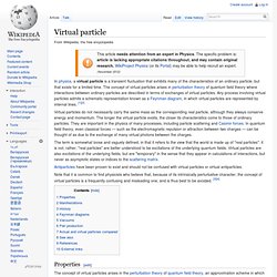 Virtual particle