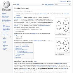 Partial function
