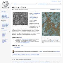 Conamara Chaos - Wikipedia, the free encyclopedia - Nightly