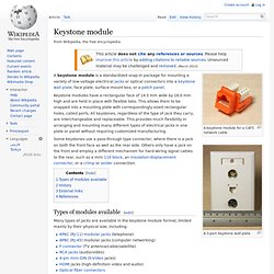 Keystone module