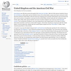 Britain in the American Civil War