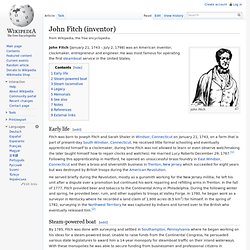 John Fitch (inventor)