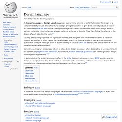 Design language