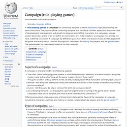 Campaign (role-playing games)