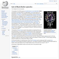 List of Black Butler episodes