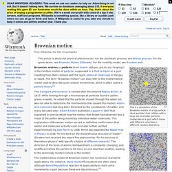 Brownian motion