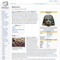 Ramesses I