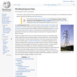 Overhead power line, wikipedia