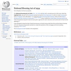 National Housing Act of 1934