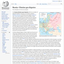 Russia–Ukraine gas disputes