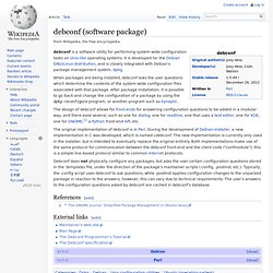 debconf (software package)