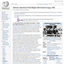 African-American Civil Rights Movement (1955–68) - Wikipedia