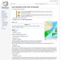 2010 timeline of the War in Somalia