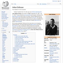 John Coltrane in Wikipedia