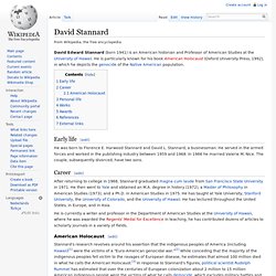 David Stannard, wikipedia