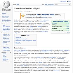 Proto-Indo-Iranian religion