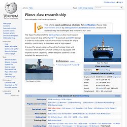 Planet-class research ship