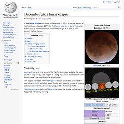 December 2011 lunar eclipse