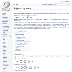 Laplace's equation